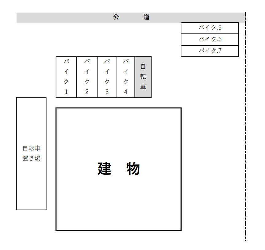 リヴシティ横濱蒔田弐番館の駐車配置図