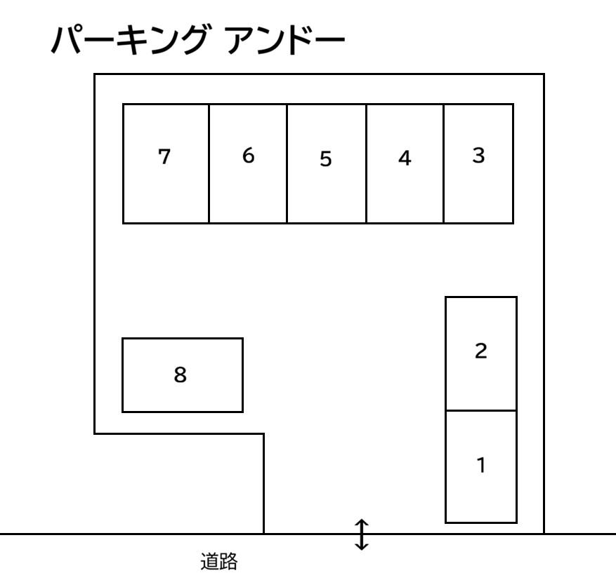 パーキング アンドーの駐車配置図