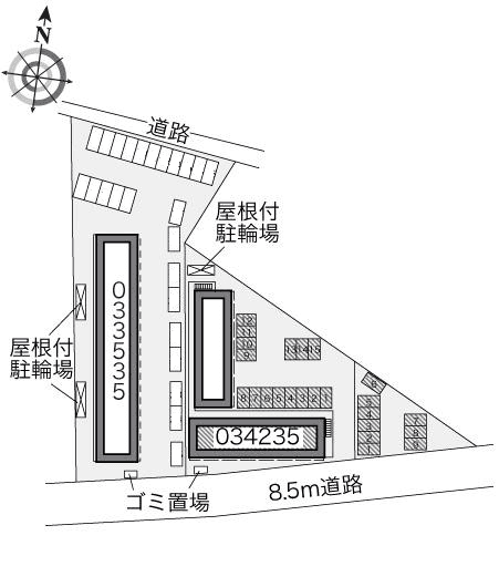 メルベーユ(34235)の駐車配置図