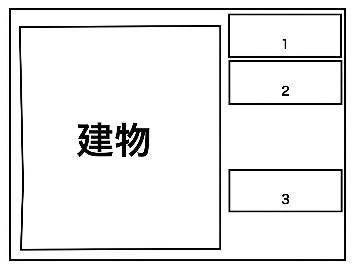 ラ メゾン駐車場の駐車配置図