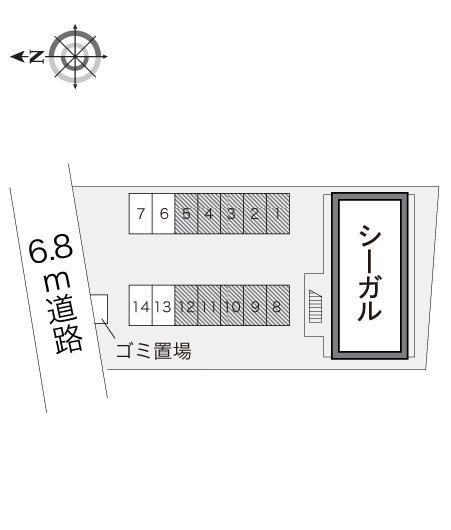 シーガル(14775)の駐車配置図