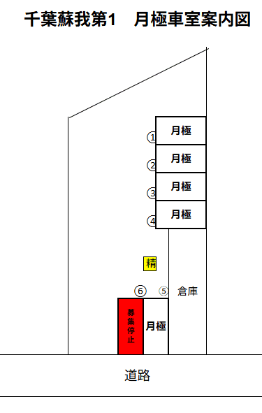 千葉蘇我第1の駐車配置図