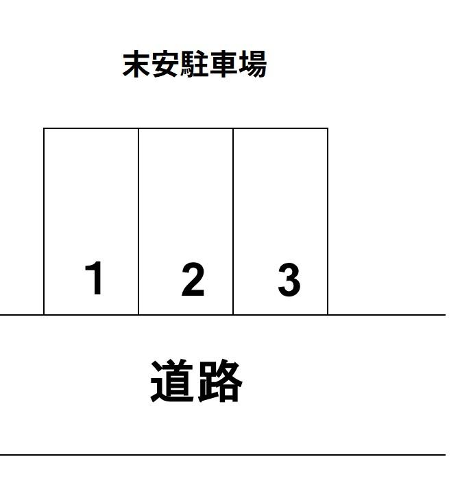 末安駐車場の駐車配置図