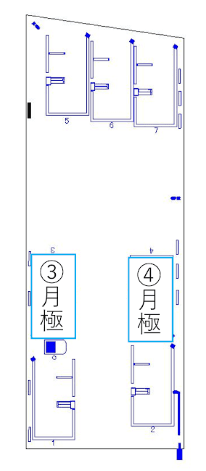 大須第3の駐車配置図
