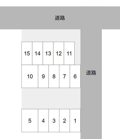スマイルパーク生原八橋の駐車配置図
