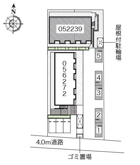クラージュ日進(52239)の駐車配置図