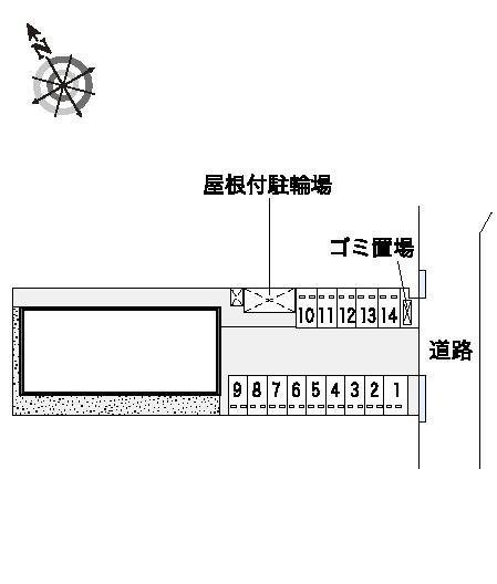 加紋(52207)の駐車配置図