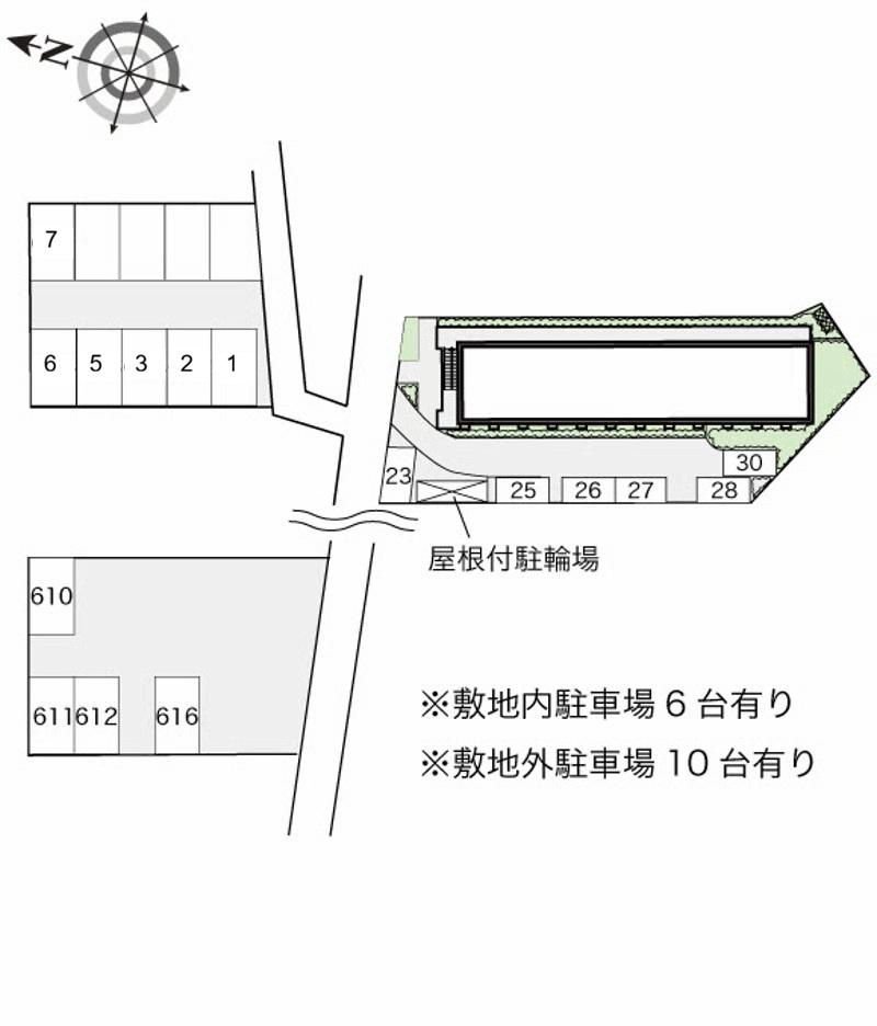 鈴の森(13248) 敷地外駐車場①の駐車配置図
