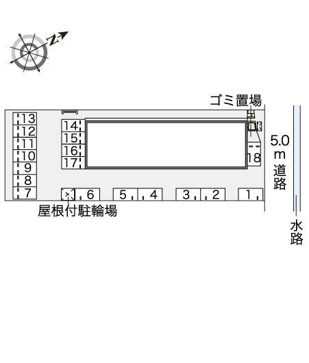 クラーク館(44943)の駐車配置図