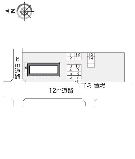 39°N(16294)の駐車配置図