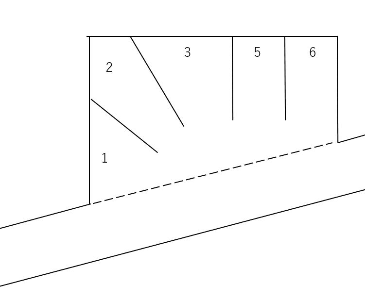 目黒駐車場の駐車配置図