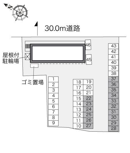 センター ヴィレッジ(34583)の駐車配置図