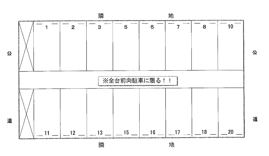 498の駐車配置図