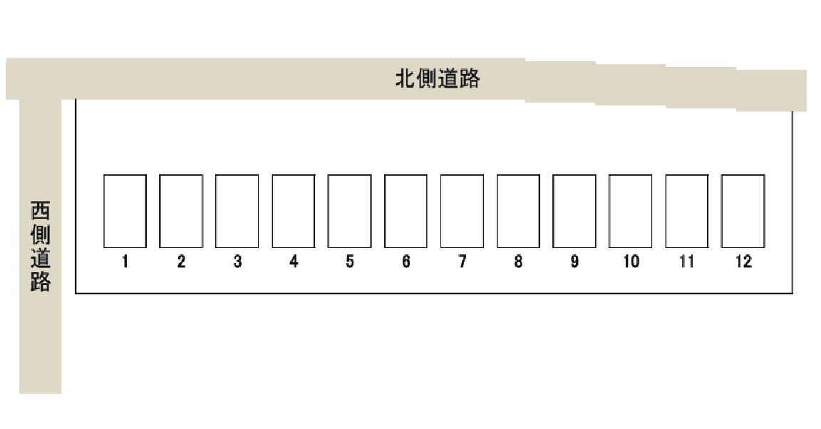 森越町駐車場の駐車配置図