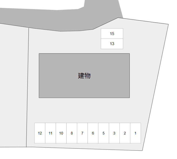 シャリオ・つくばの駐車配置図