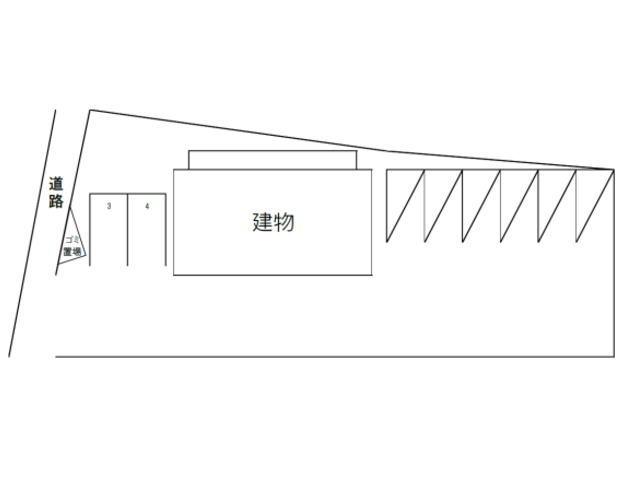 KYハウス駐車場の駐車配置図