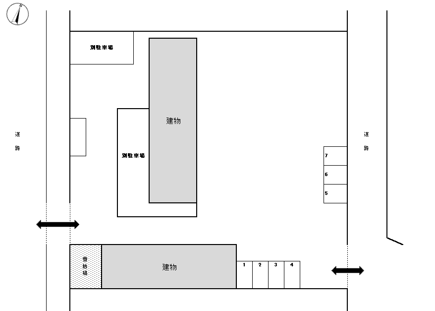 末広5丁目福士駐車場の駐車配置図