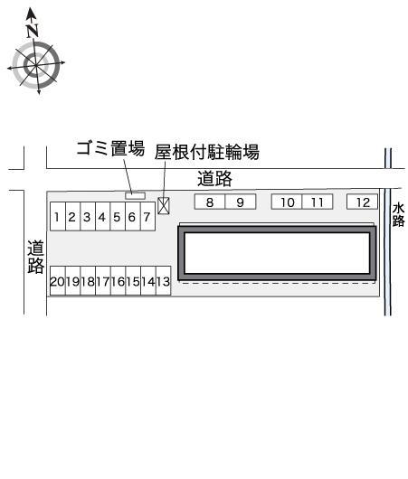ライラック(30977)の駐車配置図