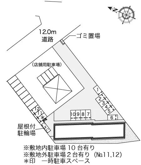 かのやTYS(45991) 敷地外駐車場の駐車配置図