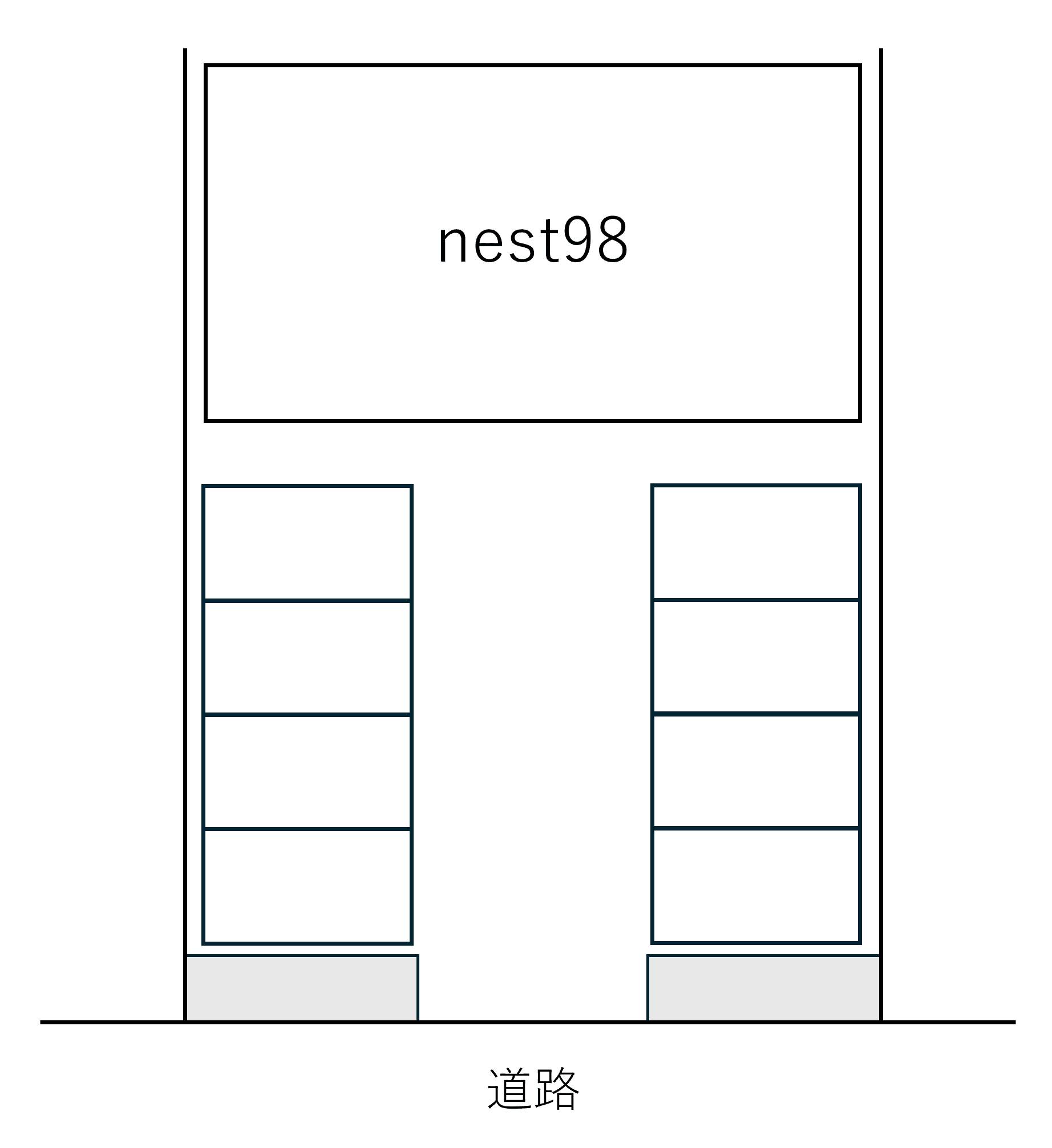 nest98の駐車配置図