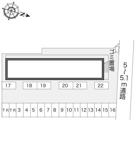 芝茶屋(13054)の駐車配置図