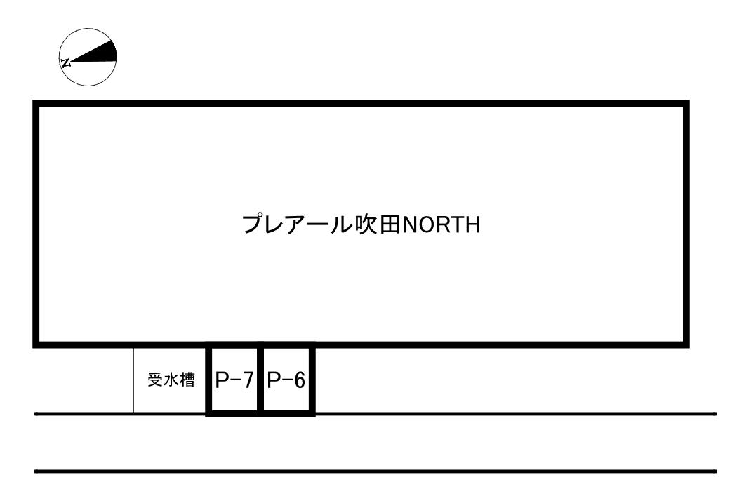 プレアール吹田NORTHの駐車配置図
