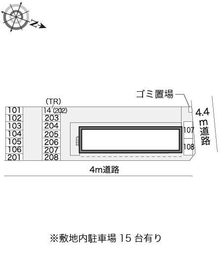 忠雅Ⅱ(11003)の駐車配置図
