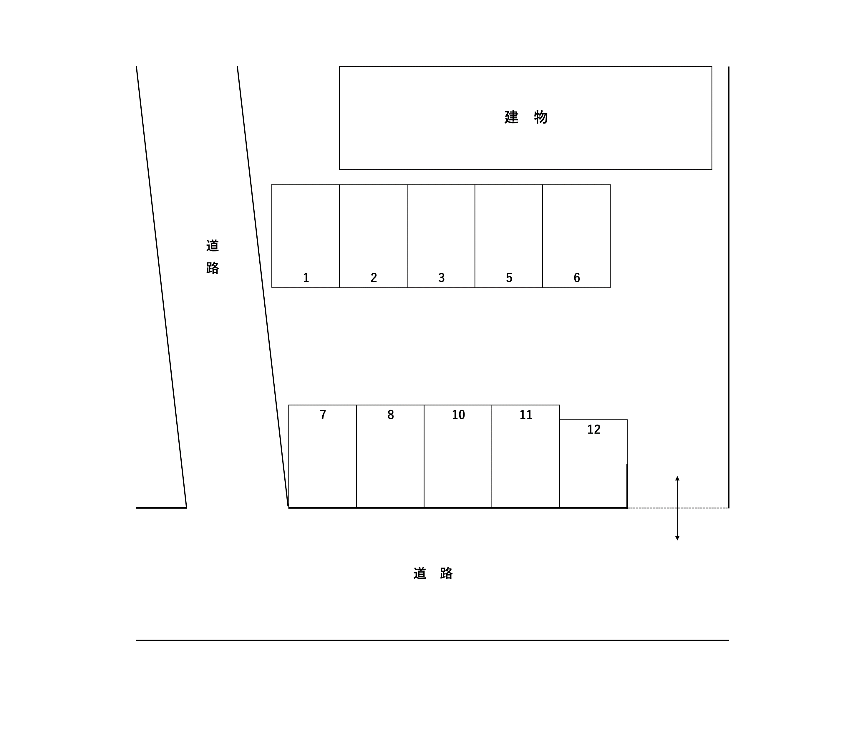 TNパーキングの駐車配置図