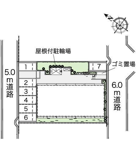 ビーズ(43832)の駐車配置図