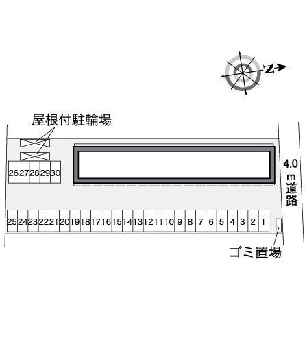 グレイス木太(38029)の駐車配置図