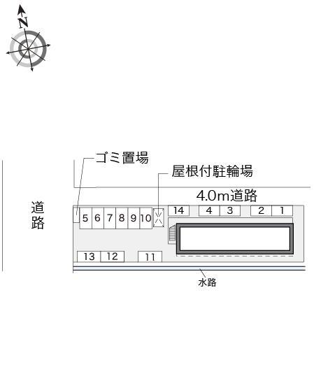 ヴィルヌーブ(17112)の駐車配置図
