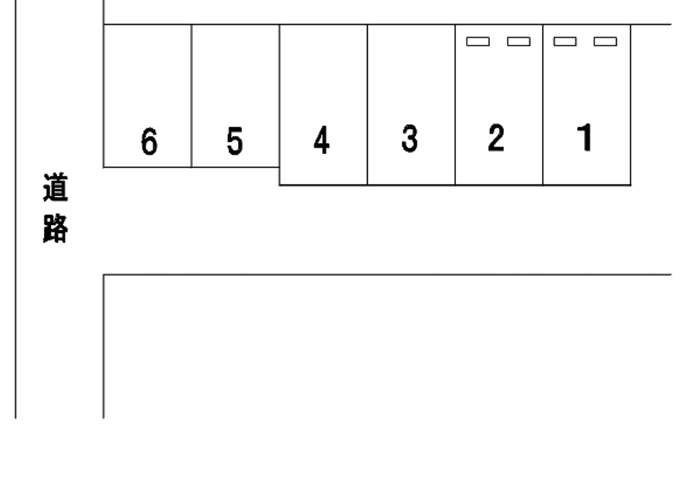 D-24 上土2丁目 森田貸駐車場の駐車配置図