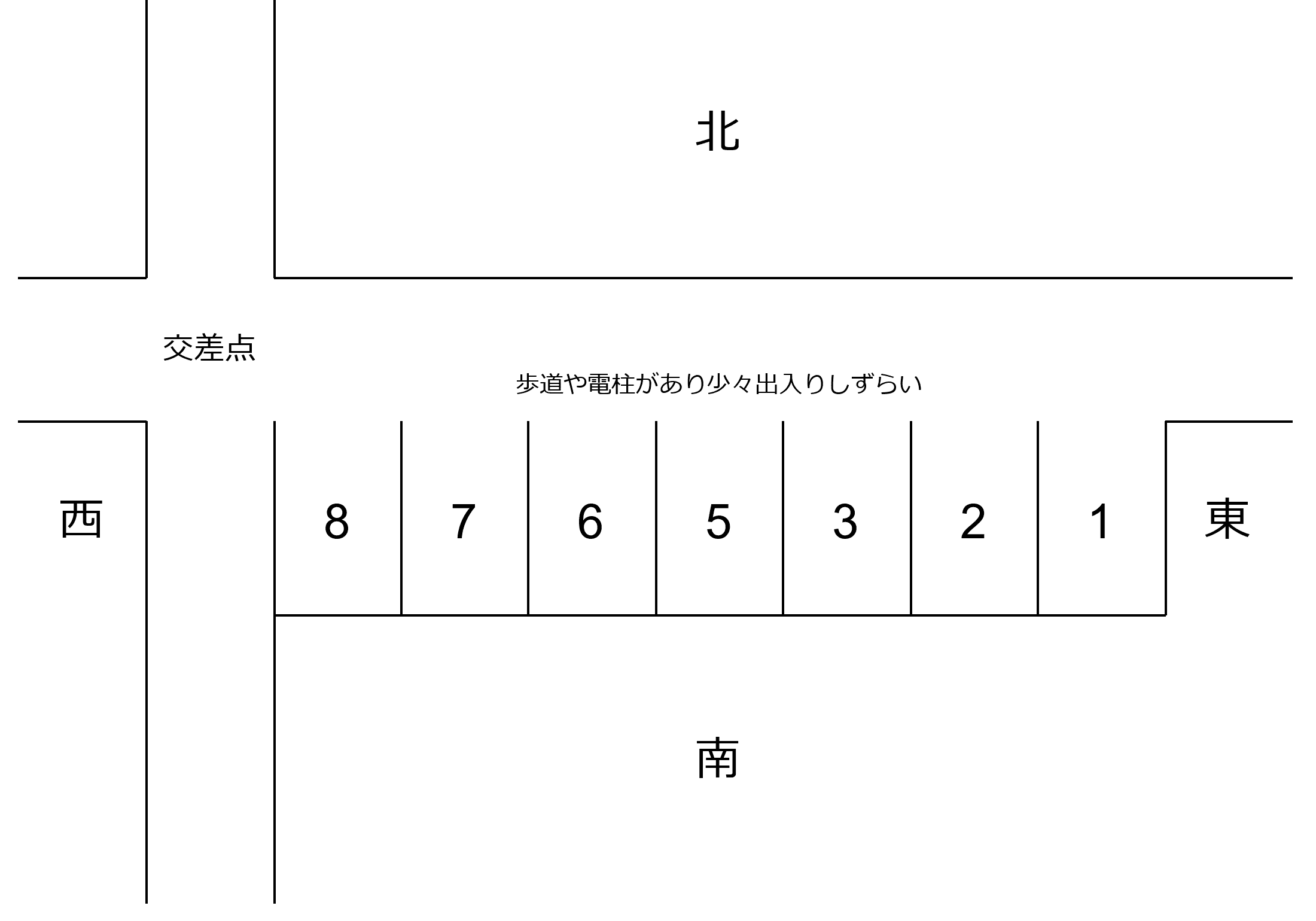 金城町3駐車場の駐車配置図