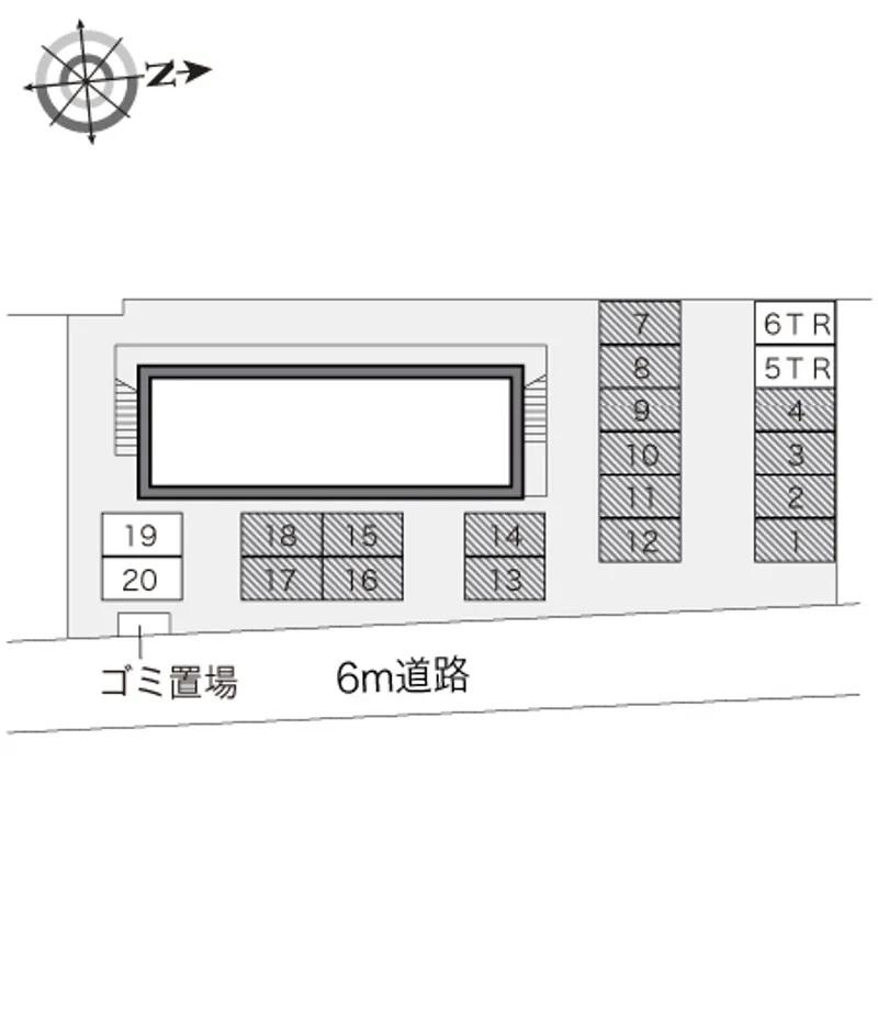 コモダ宇頭 (33914) 敷地外駐車場の駐車配置図
