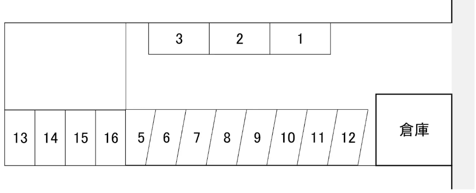 藤駐車場の駐車配置図