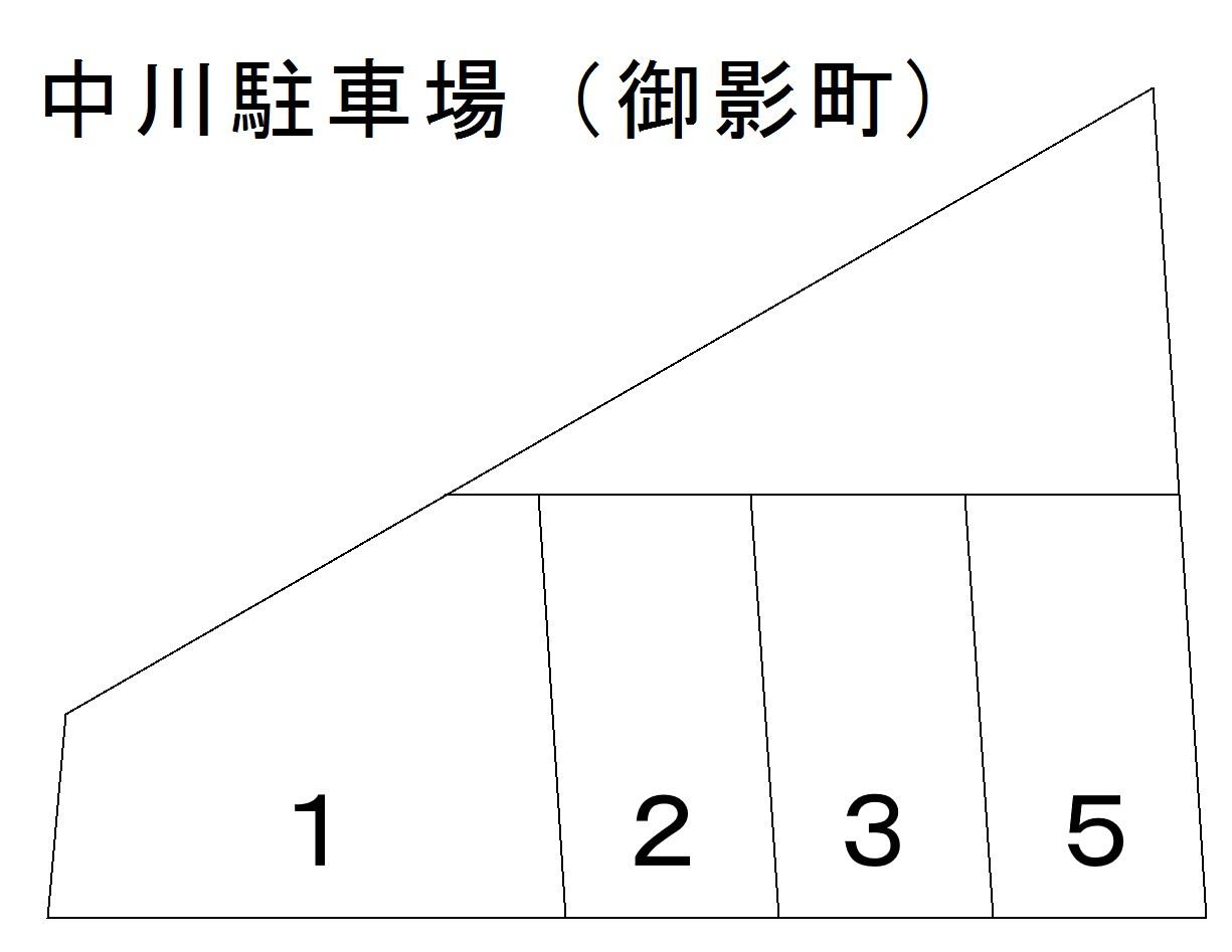 中川駐車場(御影町)の駐車配置図