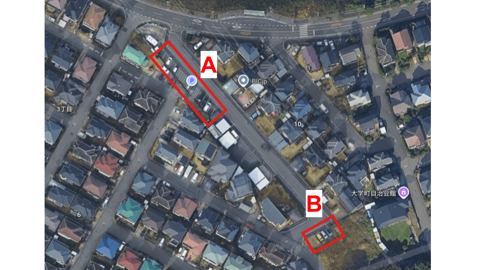 大学町駐車場A・Bの外観・駐車場イメージ1枚目
