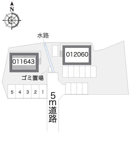 中田Ⅰ(11643)の駐車配置図