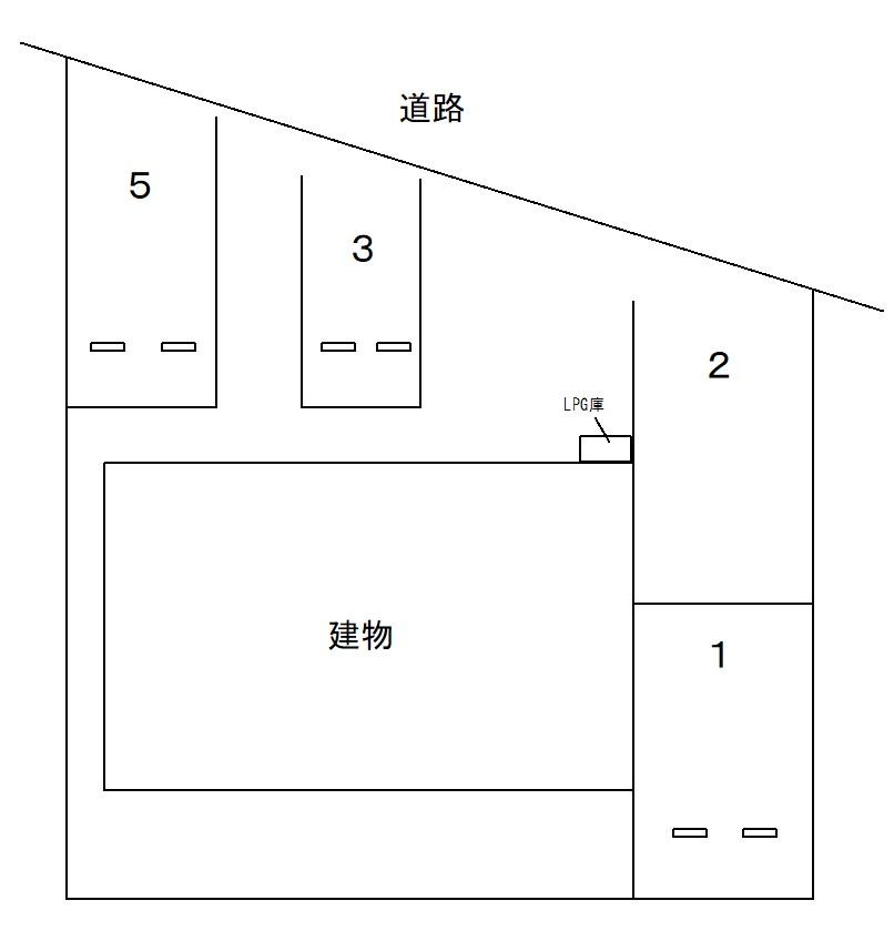 83248DUPLEX 牛山の駐車配置図