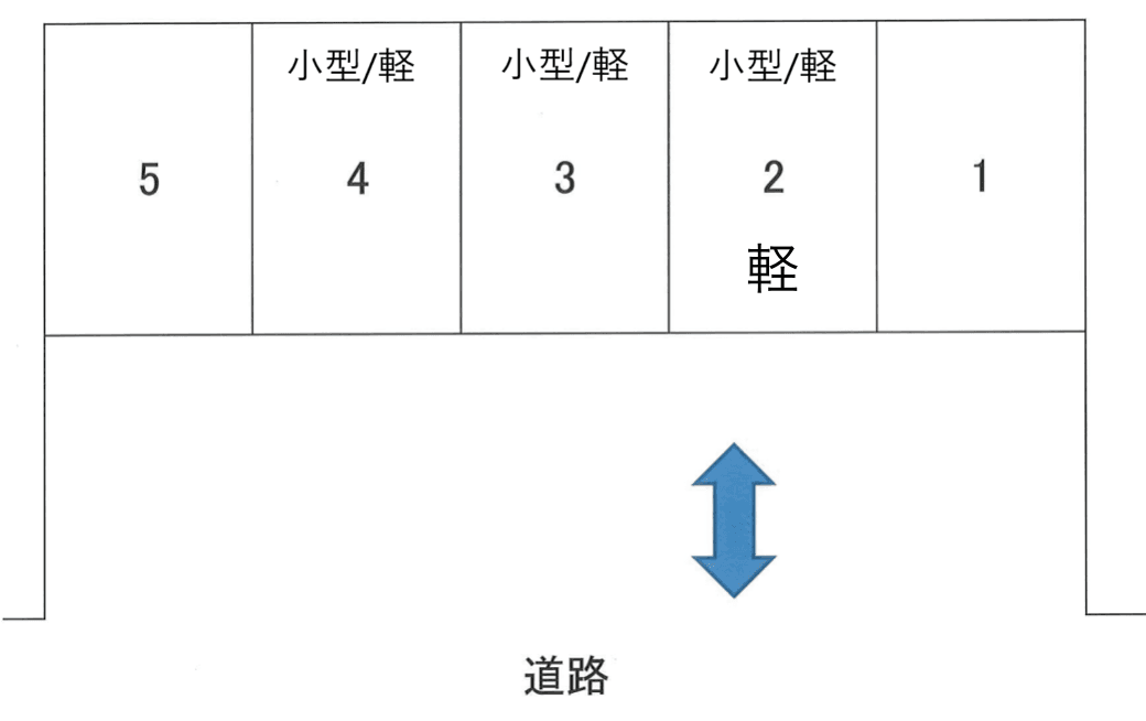 黒原二丁目24番駐車場の駐車配置図
