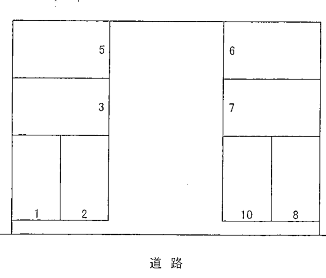 内藤駐車場の駐車配置図