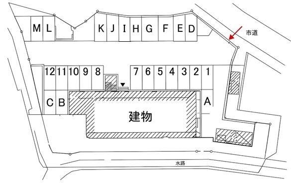 アヴァンセ月極駐車場の駐車配置図