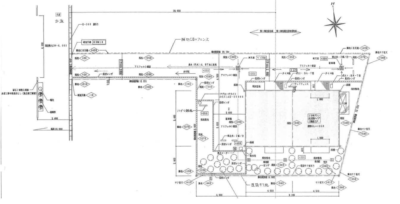 DUPLEX 国王107の駐車配置図