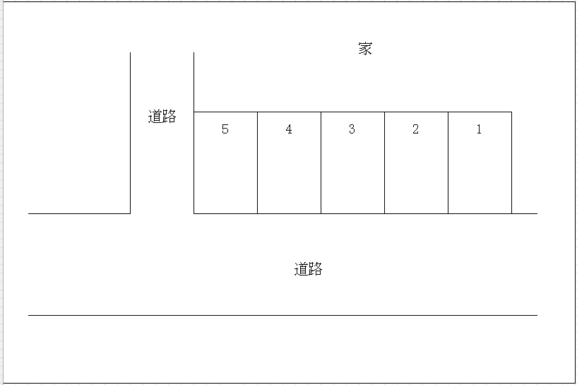 東台良町パーキングの駐車配置図