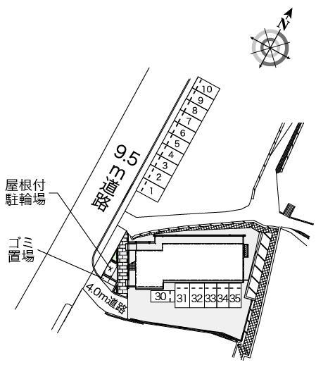EISHO(39808) 敷地外駐車場の駐車配置図