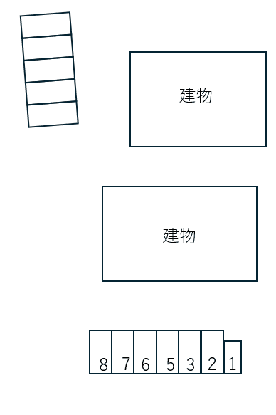 Casa Liberta Ⅱ別駐車場の駐車配置図
