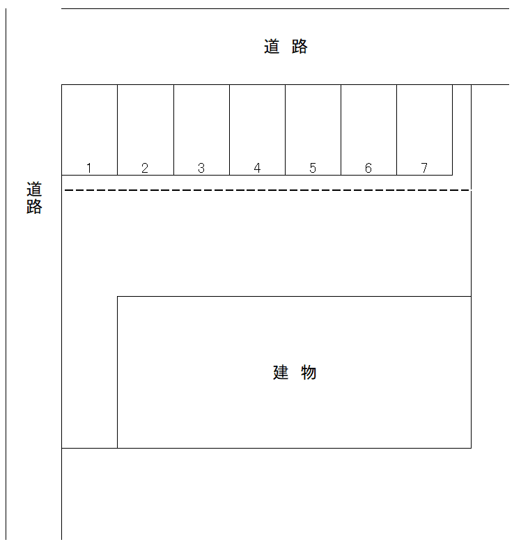 幸田2丁目駐車場の駐車配置図