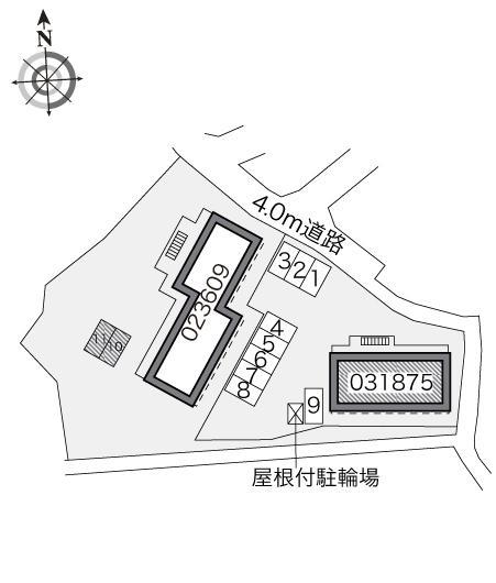 ヒルズ野比Ⅱ(31875) 敷地外駐車場の駐車配置図