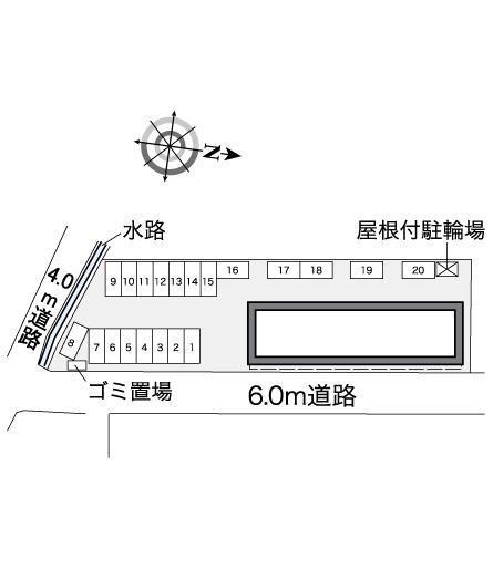 ミリオン(36860)の駐車配置図