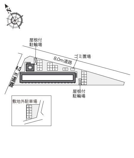 カメリア(33945)の駐車配置図